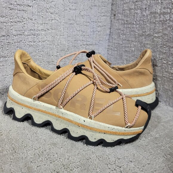 Sorel Kinetic Men's Size 9 Tan Leather Slip-on Athletic Sneakers S6MF215087-253 - Picture 8 of 12